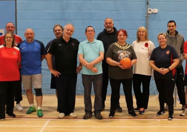 Walking football match